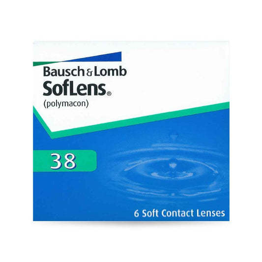 #代理現貨#  1Month Bausch & Lomb 博士倫 Soflens 38 月拋 透明隱形眼鏡 - 6片 （近視版）